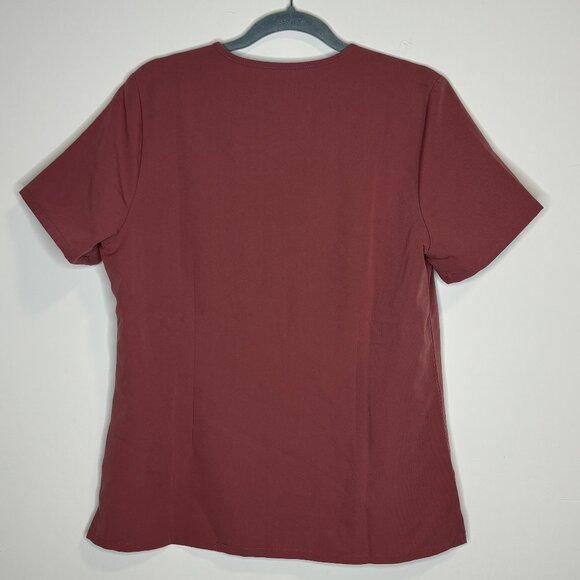 FIGS Women's Catarina One-Pocket Scrub Top Mauve Pink - Medium - Picture 3 of 5